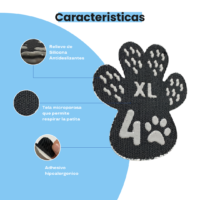 Huellitas Antideslizantes para Perros Adhesivo 4Patitas